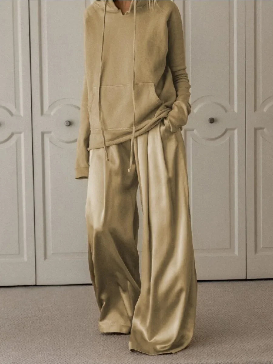 Wide-Leg Pants Set