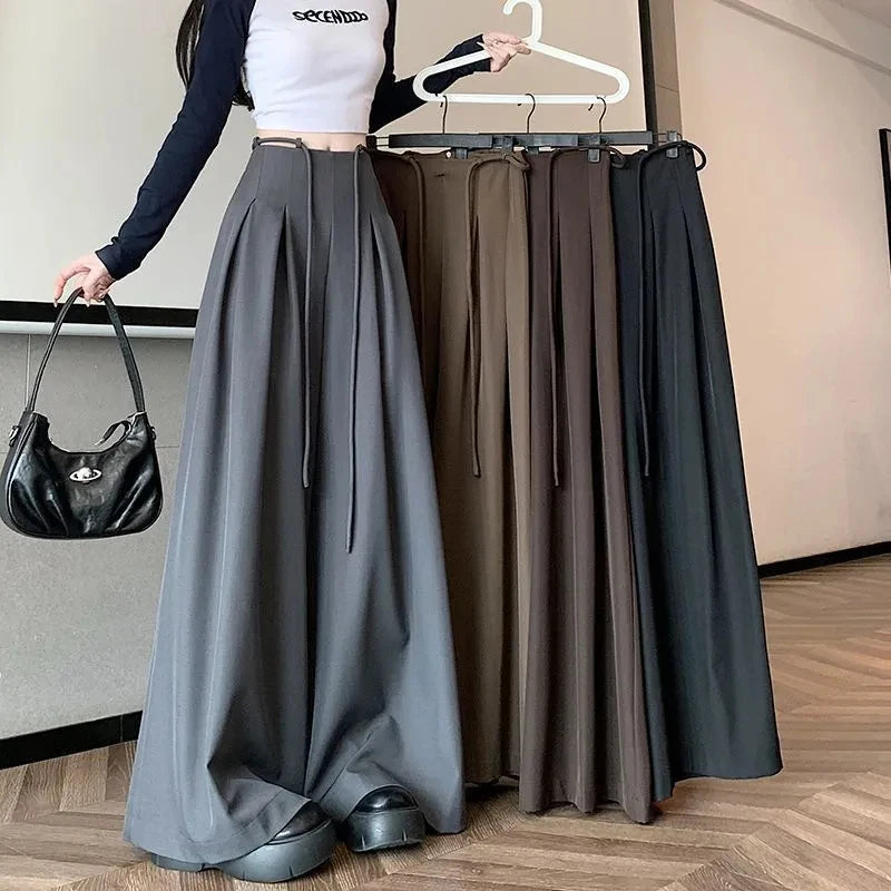 Suit Wide Leg Pants for Women Suit Pants Y2K Autumn High Waist Office Lady Elegant Casual Trousers Female Korean Chic Streetwear
